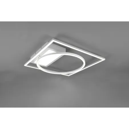 Plafonnier Intérieur Métal Blanc mat 230V. LED 2700 - 6500K 4600lm.