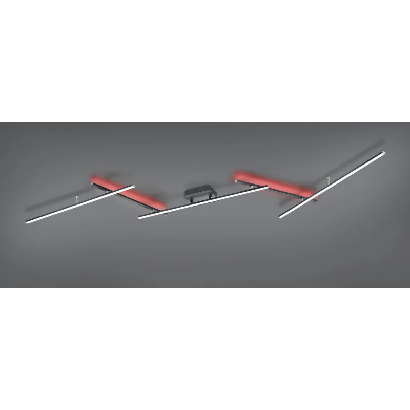 Plafonnier Intérieur Métal noir mat 230V. LED 2700 - 6500K 2600lm.