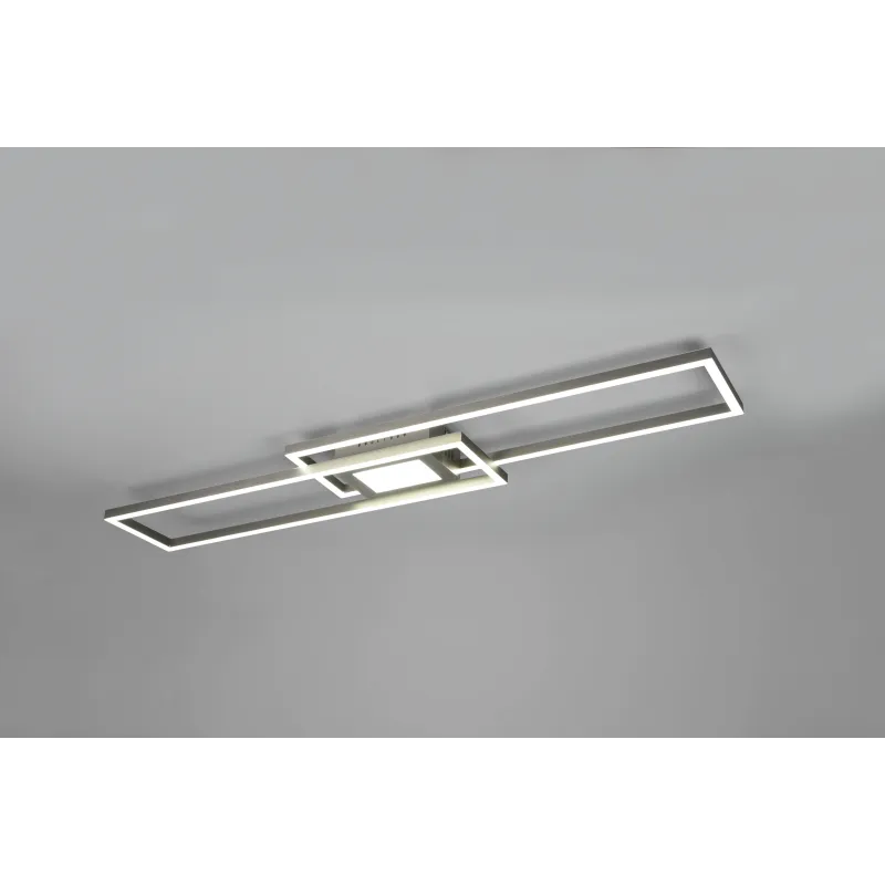 Plafonnier Intérieur Métal Nickel mat 230V. LED 2700 - 6500K 4300lm.
