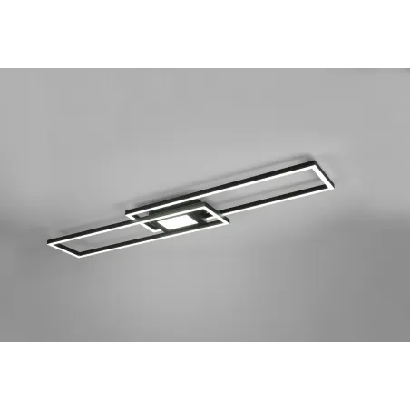 Plafonnier Intérieur Métal noir mat 230V. LED 2700 - 6500K 4300lm.