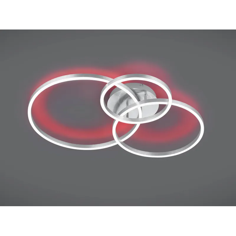 Plafonnier Intérieur Métal Nickel mat 230V. LED 2700 - 6500K 3200lm.