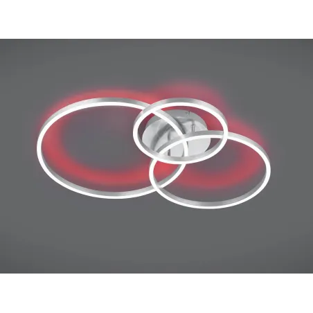 Plafonnier Intérieur Métal Nickel mat 230V. LED 2700 - 6500K 3200lm.