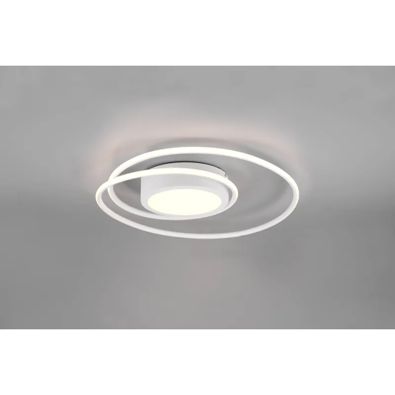 Plafonnier Intérieur Métal Blanc mat 230V. LED 2700 - 6000K 6800lm.