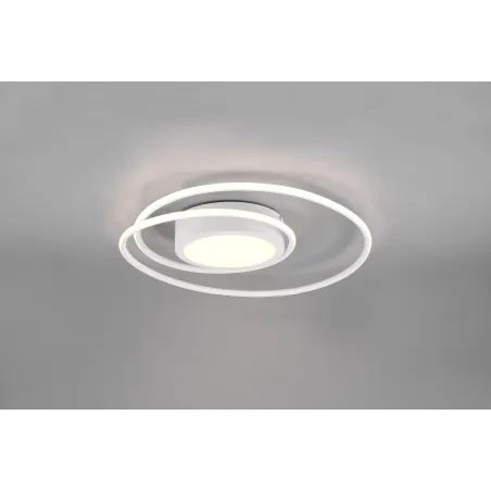 Plafonnier Intérieur Métal Blanc mat 230V. LED 2700 - 6000K 6800lm.