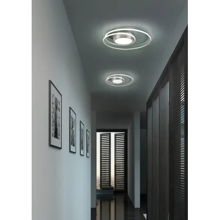 Plafonnier Intérieur Métal Blanc mat 230V. LED 2700 - 6000K 6800lm.