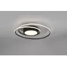 Plafonnier Intérieur Métal noir mat 230V. LED 2700 - 6000K 6800lm.