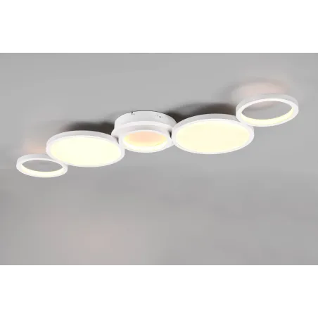 Plafonnier Intérieur Métal Blanc mat 230V. LED 2300+3000+4000K 5350lm.