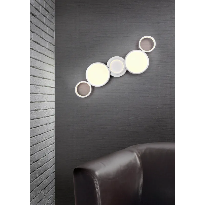 Plafonnier Intérieur Métal titane 230V. LED 2300+3000+4000K 5350lm.
