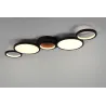 Plafonnier Intérieur Métal noir mat 230V. LED 2300+3000+4000K 5350lm.