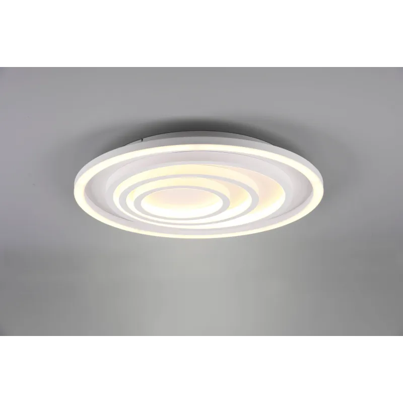 Plafonnier Intérieur Métal Blanc mat 230V. LED 2700 - 6000K 5000lm.