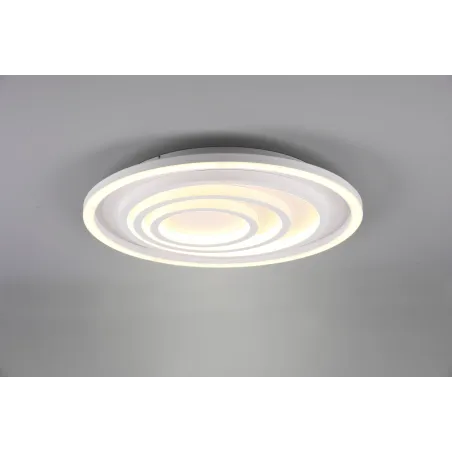 Plafonnier Intérieur Métal Blanc mat 230V. LED 2700 - 6000K 5000lm.