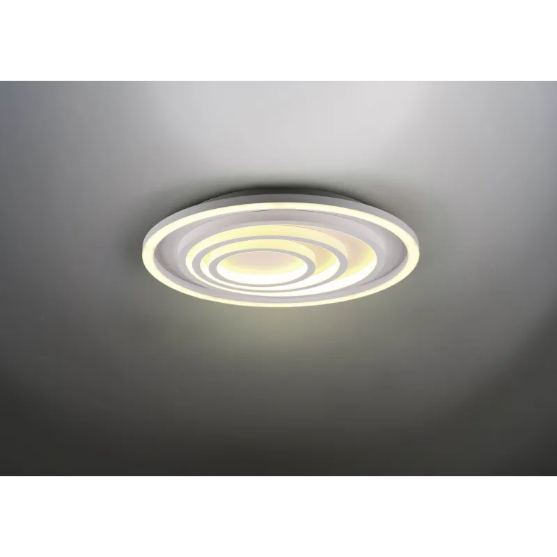 Plafonnier Intérieur Métal Blanc mat 230V. LED 2700 - 6000K 5000lm.