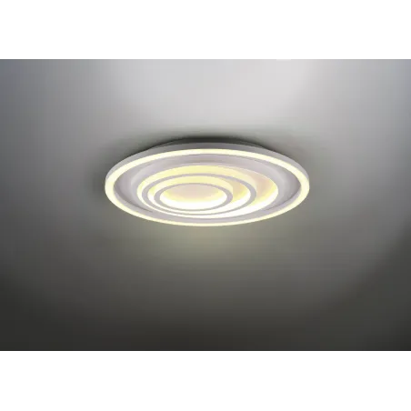 Plafonnier Intérieur Métal Blanc mat 230V. LED 2700 - 6000K 5000lm.