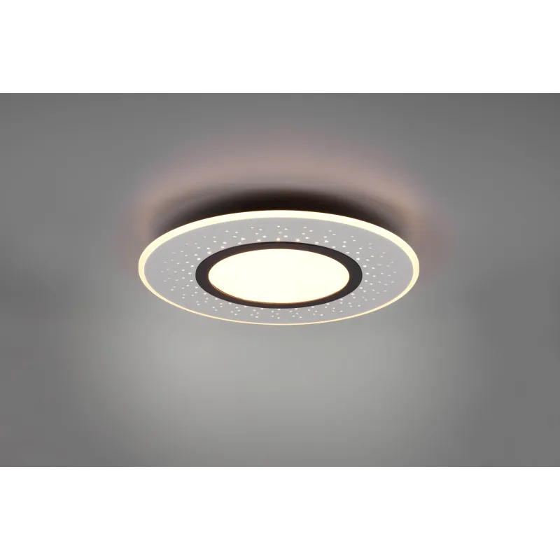 Plafonnier Intérieur Métal Nickel mat 230V. LED 2700 - 6500K 5300lm.