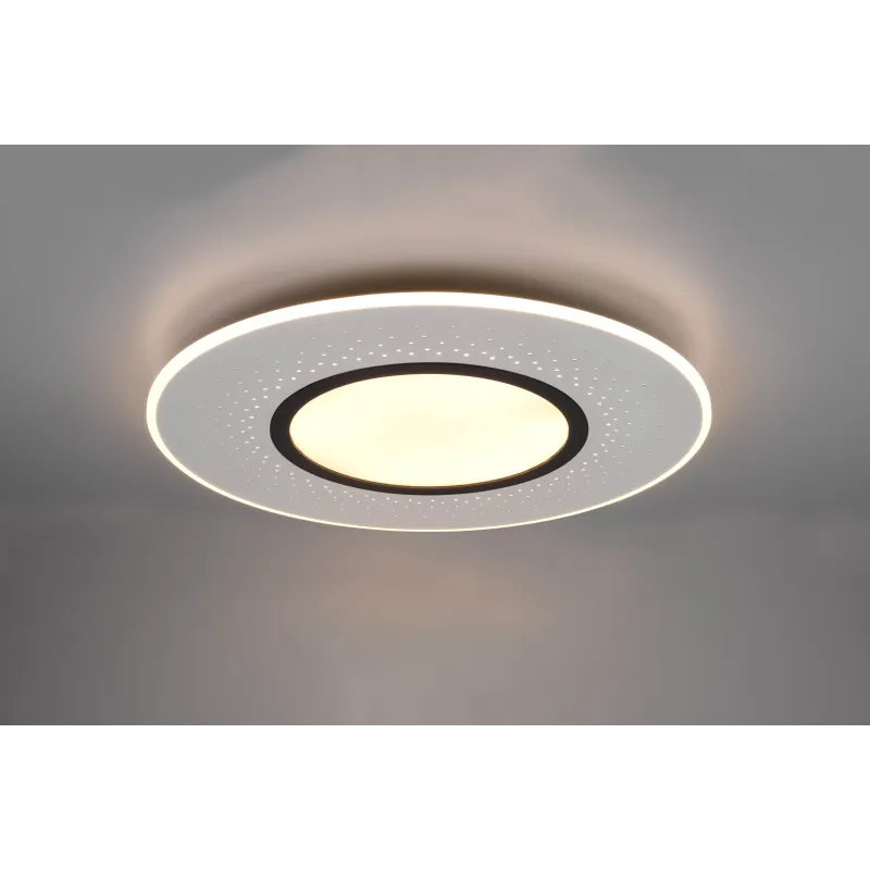 Plafonnier Intérieur Métal Nickel mat 230V. LED 2700 - 6500K 8400lm.