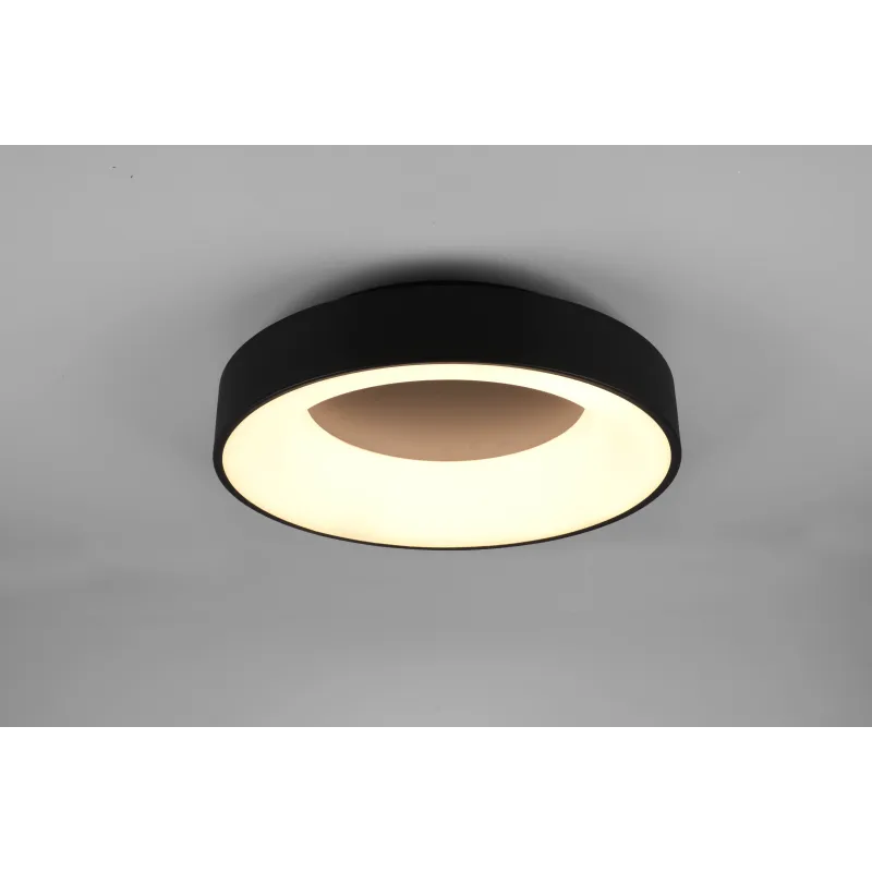Plafonnier Intérieur Métal noir mat 230V. LED 3000K 3100lm.