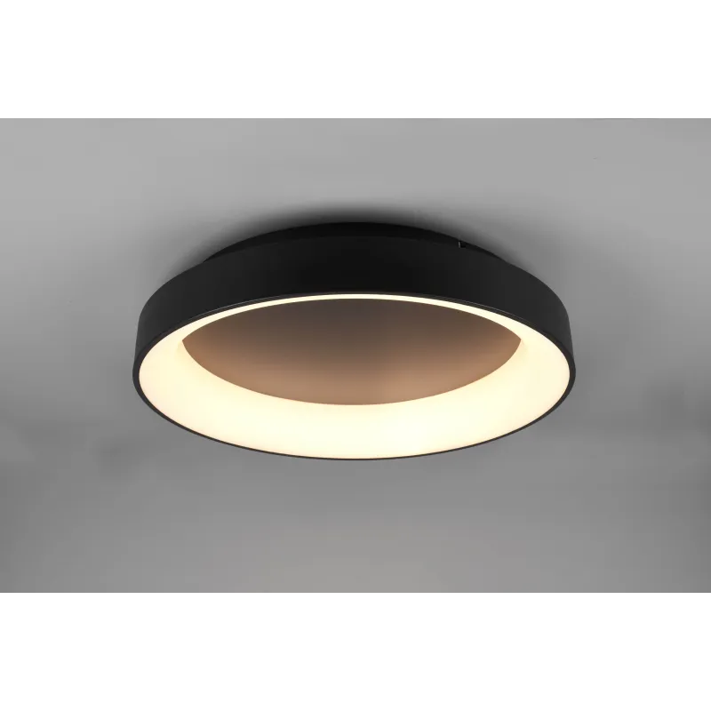 Plafonnier Intérieur Métal noir mat 230V. LED 2700 - 6000K 5600lm.