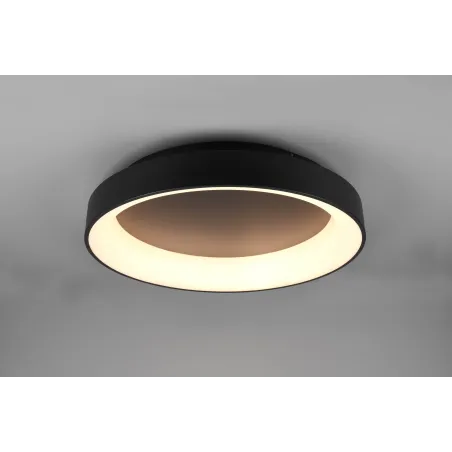Plafonnier Intérieur Métal noir mat 230V. LED 2700 - 6000K 5600lm.