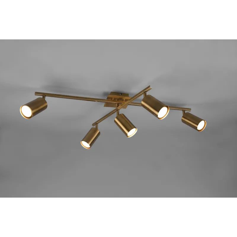 Plafonnier Intérieur Métal laiton fumé 230V.