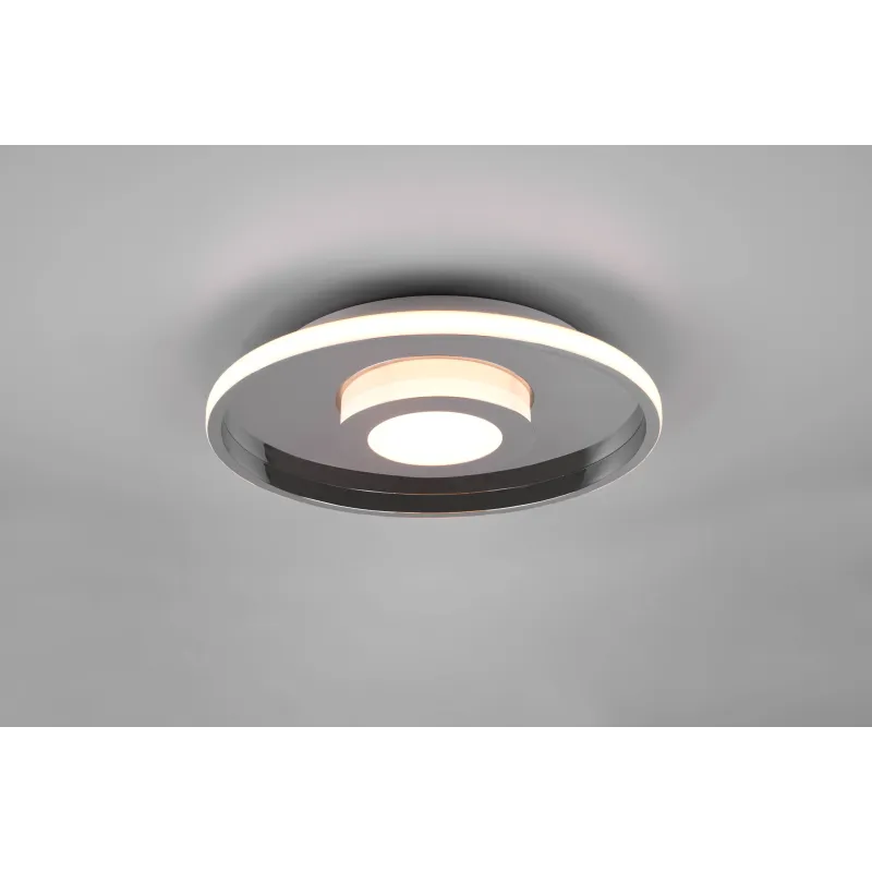 Plafonnier Intérieur Métal chrome 230V. LED 3000K 4100lm.