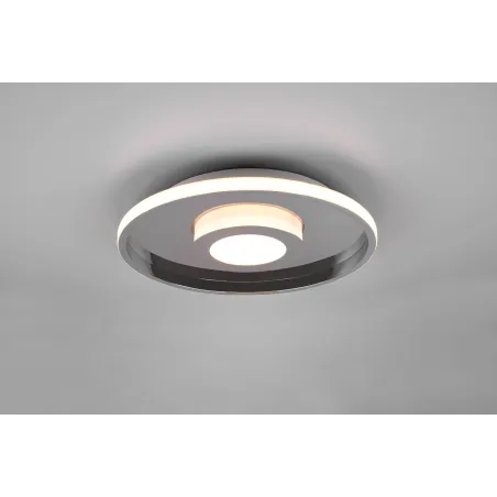 Plafonnier Intérieur Métal chrome 230V. LED 3000K 4100lm.