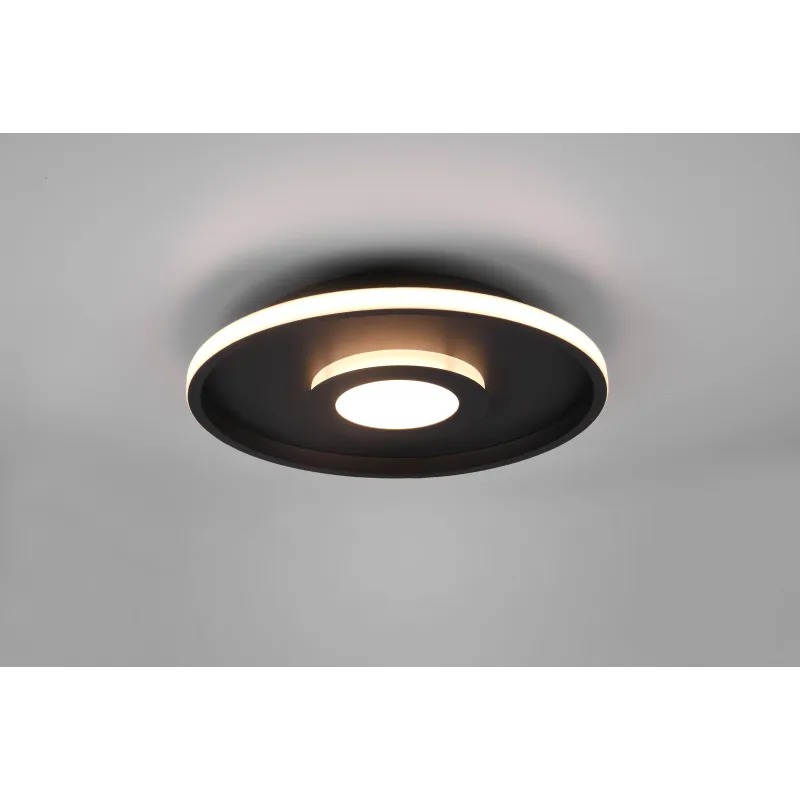 Plafonnier Intérieur Métal noir mat 230V. LED 3000K 4100lm.
