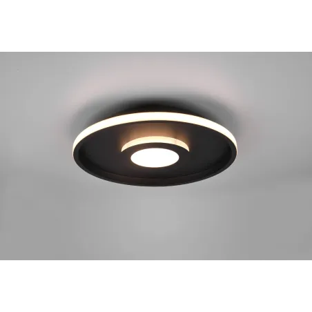 Plafonnier Intérieur Métal noir mat 230V. LED 3000K 4100lm.