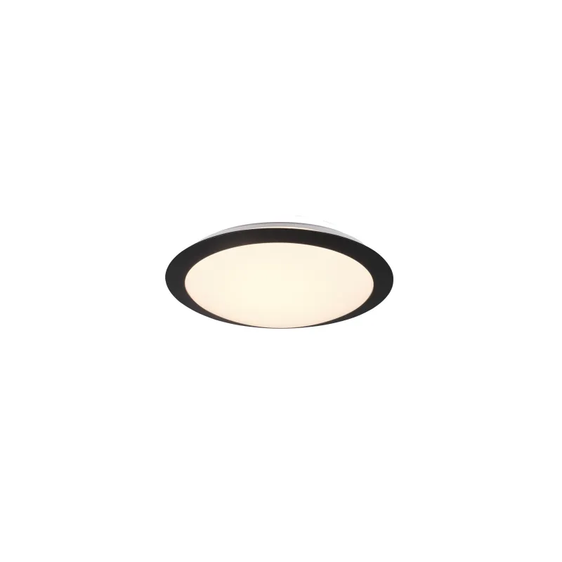 Plafonnier Intérieur Plastique noir mat 230V. LED 3000K 1160lm.
