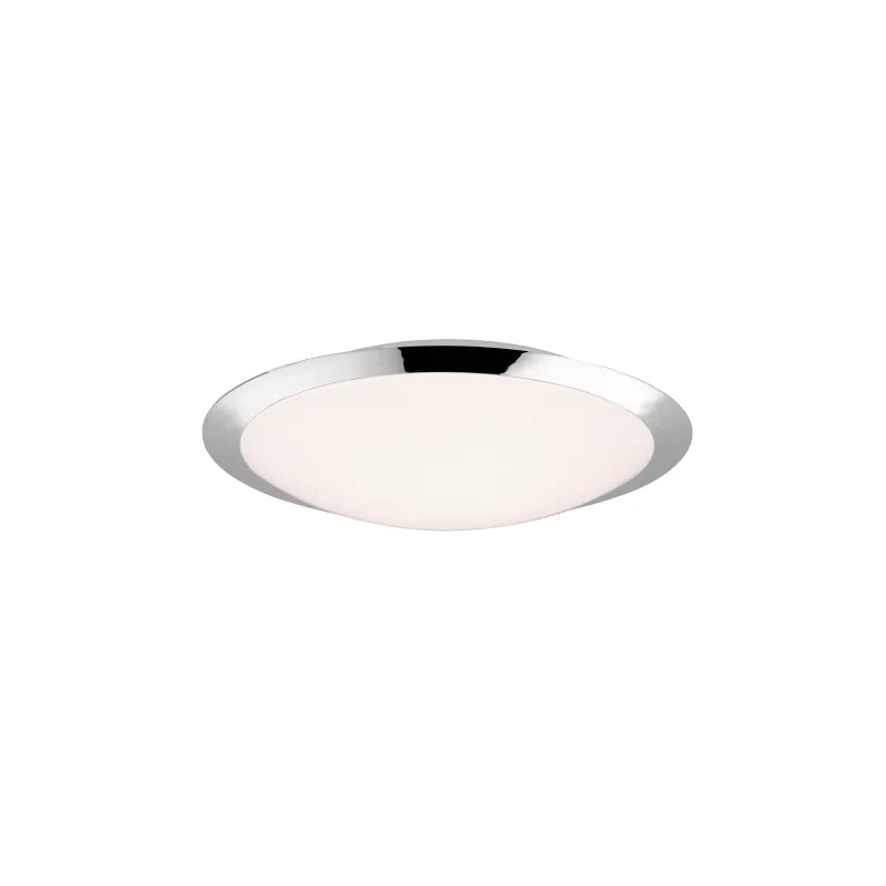Plafonnier Intérieur Plastique chrome 230V. LED 3000K 1900lm.