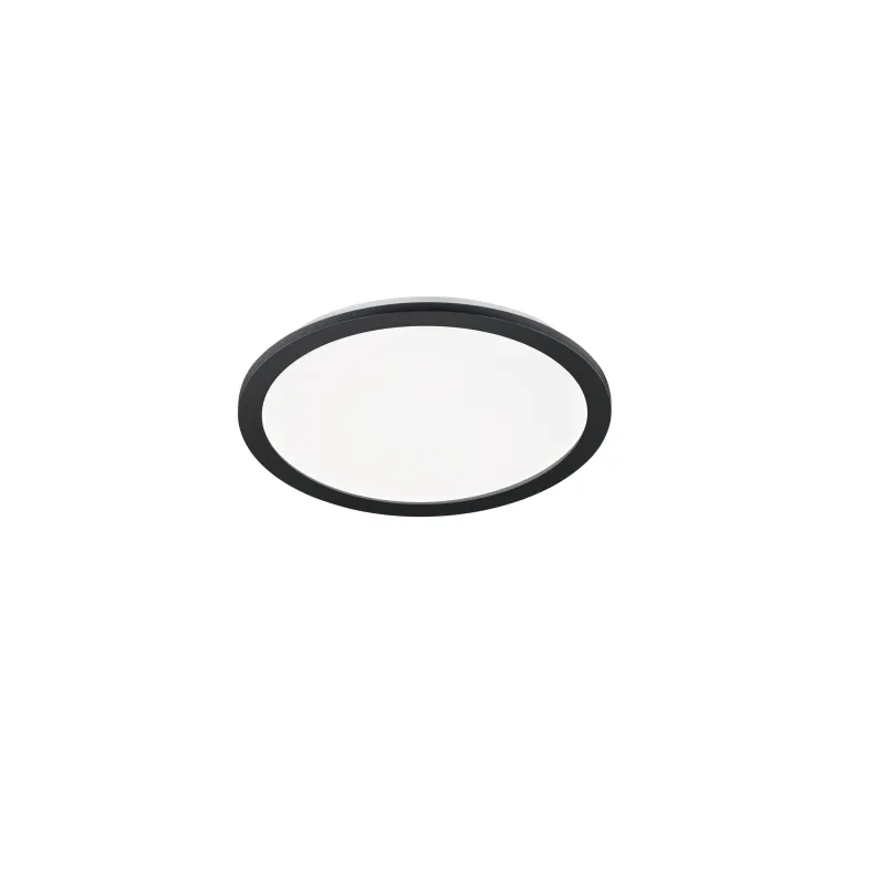 Plafonnier Intérieur Plastique noir mat 230V. Nicht notwendig 3000K 2700lm.