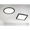 Plafonnier Intérieur Plastique noir mat 230V. Nicht notwendig 3000K 2700lm.