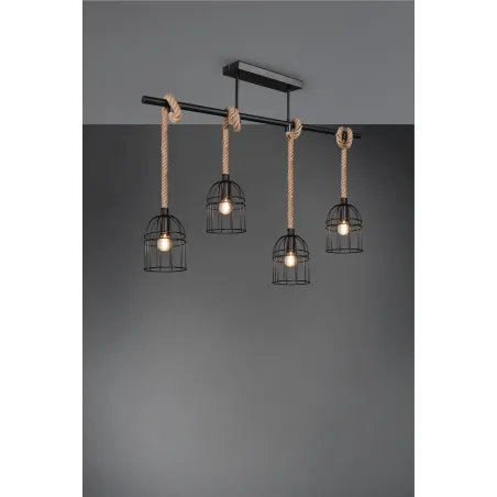 Plafonnier Intérieur Métal noir mat 230V.