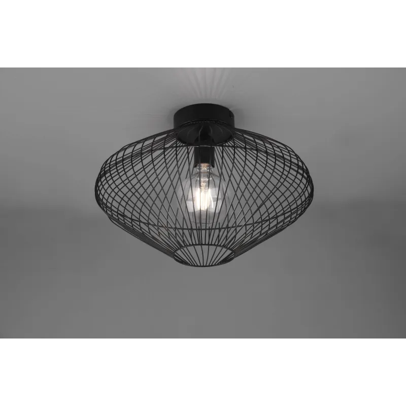 Plafonnier Intérieur Métal noir mat 230V.