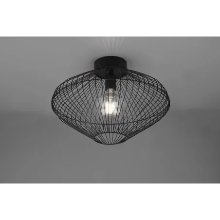 Plafonnier Intérieur Métal noir mat 230V.