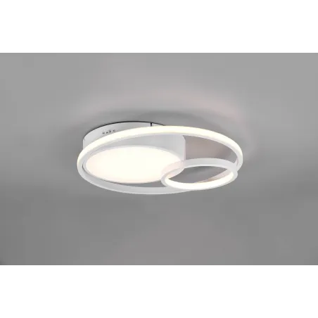 Plafonnier Intérieur Métal Blanc mat 230V. LED 2300+3000+4000K 3200lm.