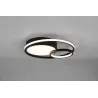 Plafonnier Intérieur Métal noir mat 230V. LED 2300+3000+4000K 3200lm.