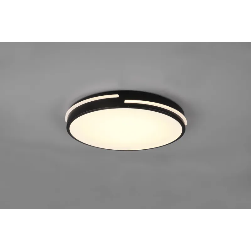 Plafonnier Intérieur Métal noir mat 230V. LED 2700 - 6500K 2700lm.