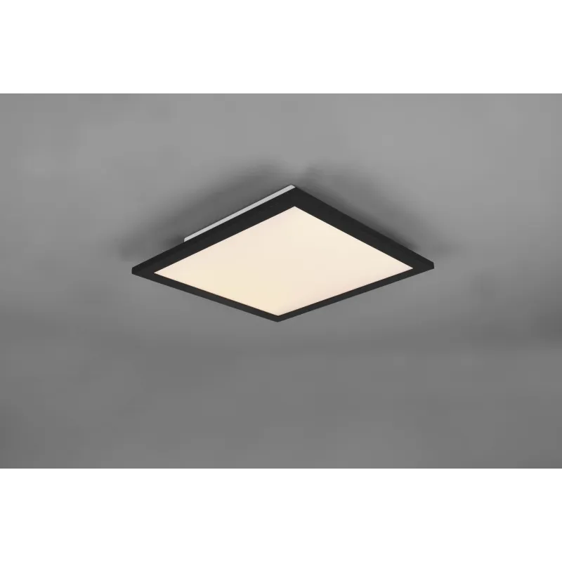 Plafonnier Intérieur Métal noir mat 230V. LED 3000K 1600lm.