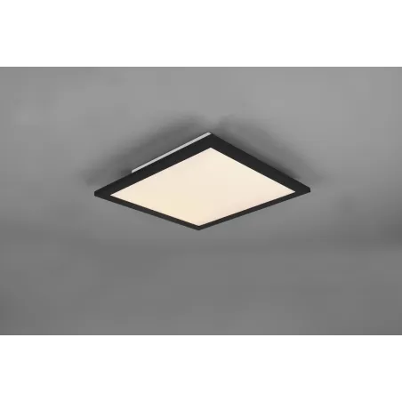 Plafonnier Intérieur Métal noir mat 230V. LED 3000K 1600lm.