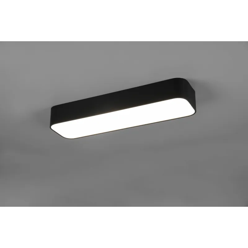 Plafonnier Intérieur Métal noir mat 230V. LED 2700 - 6500K 2300lm.