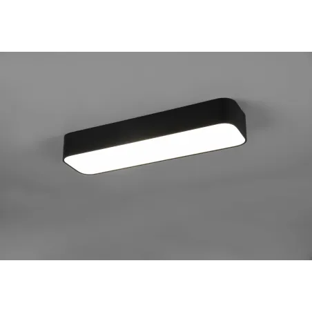 Plafonnier Intérieur Métal noir mat 230V. LED 2700 - 6500K 2300lm.