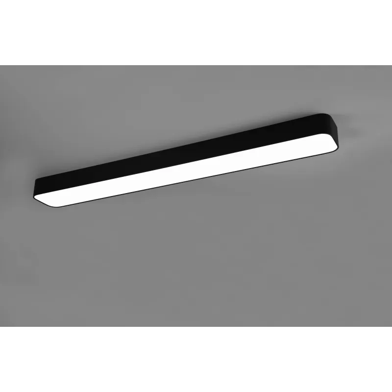 Plafonnier Intérieur Métal noir mat 230V. LED 2700 - 6500K 3800lm.