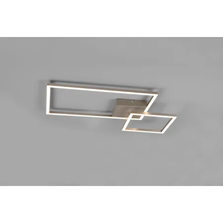 Plafonnier Intérieur Métal Nickel mat 230V. LED 3000K 3000lm.