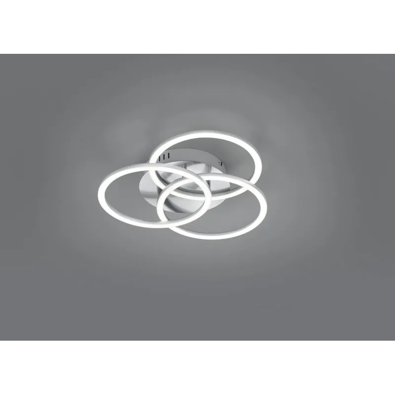 Plafonnier Intérieur Métal Nickel mat 230V. LED 2700 - 6000K 3100lm.