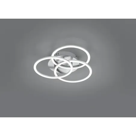 Plafonnier Intérieur Métal Nickel mat 230V. LED 2700 - 6000K 3100lm.