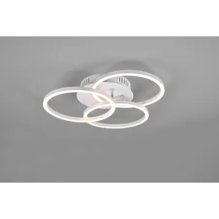 Plafonnier Intérieur Métal Blanc mat 230V. LED 2700 - 6000K 3100lm.
