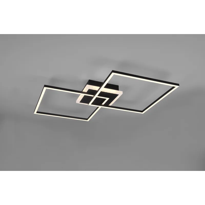 Plafonnier Intérieur Métal noir mat 230V. 3000K 3250lm.