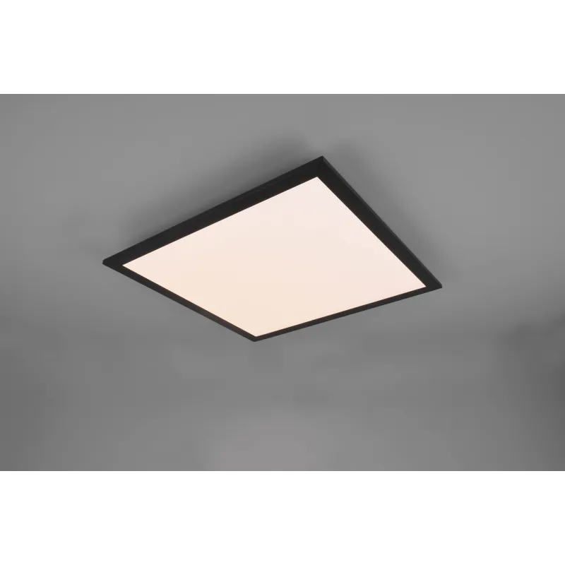 Plafonnier Intérieur Métal noir mat 230V. LED 2700 - 6500K 2300lm.