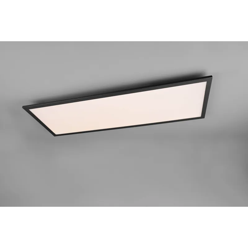 Plafonnier Intérieur Métal noir mat 230V. LED 2700 - 6500K 3850lm.
