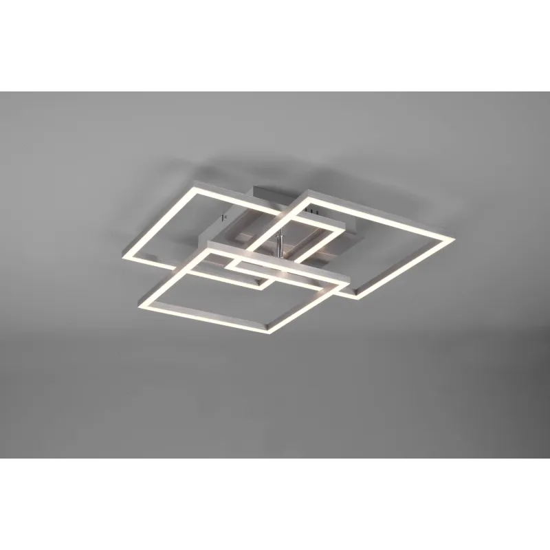 Plafonnier Intérieur Métal Nickel mat 230V. LED 2700 - 6000K 3200lm.